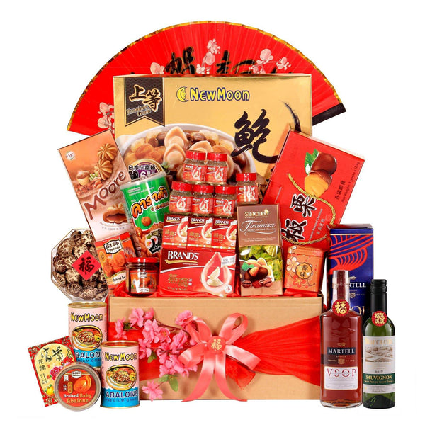 CNY Food & Wine Hamper | CT392 - Jade Valley Gifts & Floral Design Centre