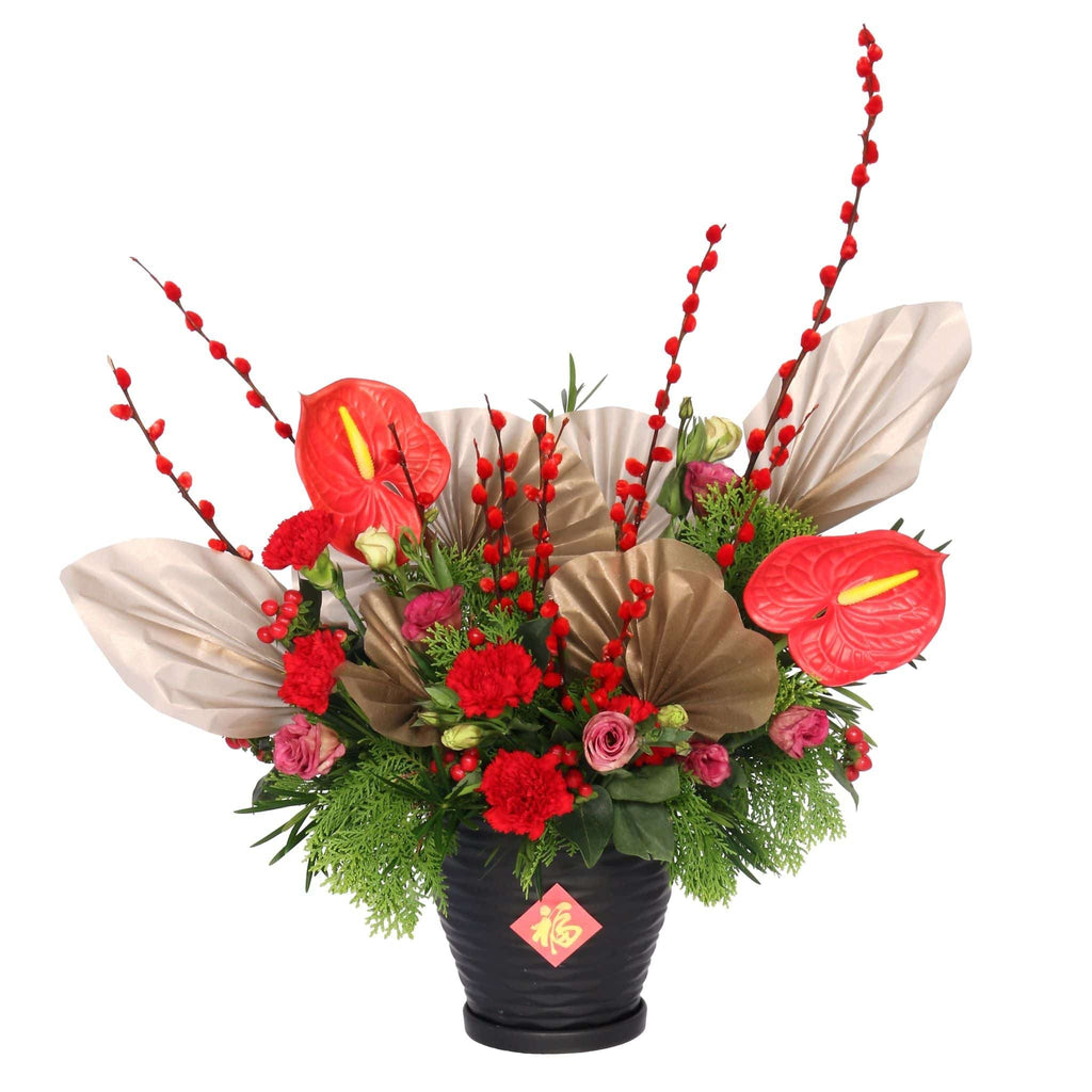 CNY Fresh-Cut Anthuriums Flowers | CN312 - Jade Valley Gifts & Floral Design Centre