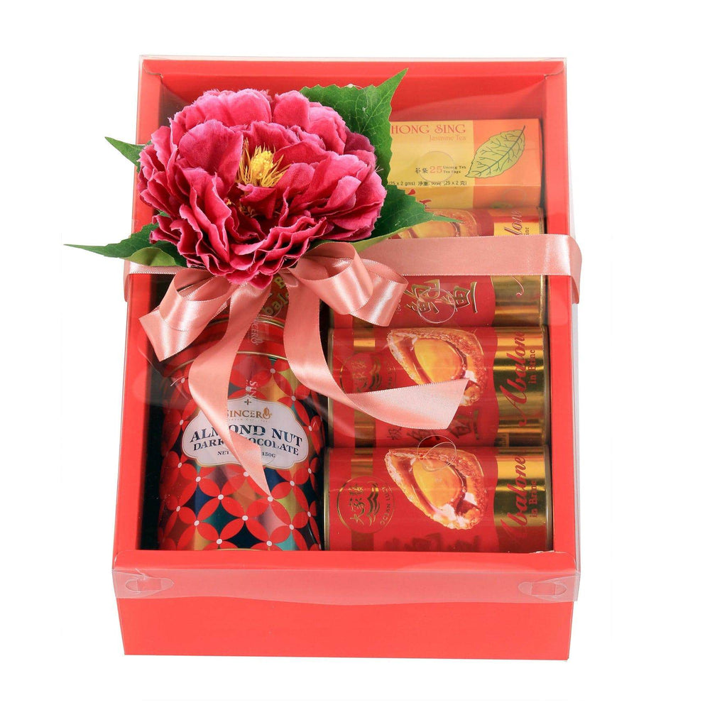 CNY Ocean Luck Abalone & Snacks Gift Box |CB362 - Jade Valley Gifts & Floral Design Centre