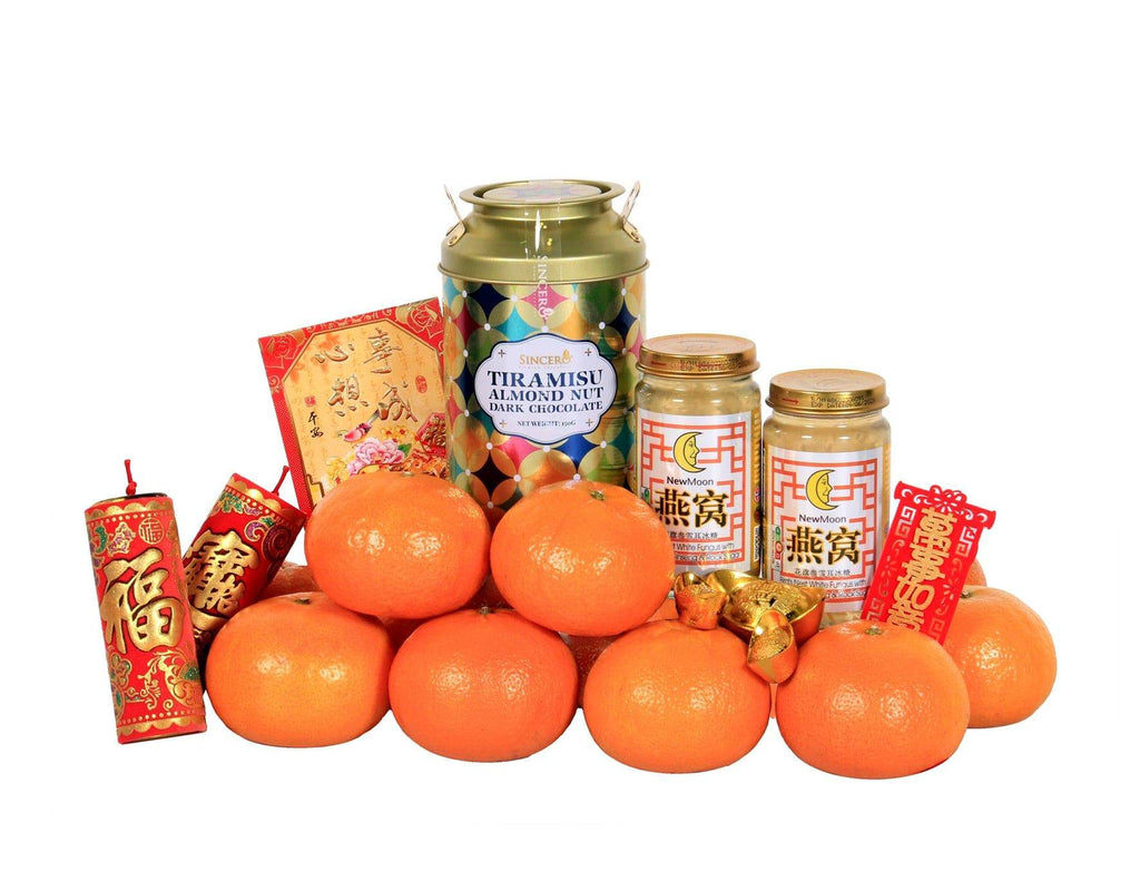 CNY Oranges | New Moon Bird's Nest Hamper | CN330 - Jade Valley Gifts & Floral Design Centre