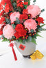 CNY Red & Pink Fresh-Cut Florals | CN318 - Jade Valley Gifts & Floral Design Centre