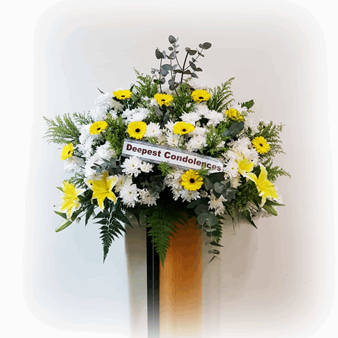Condolence Flower Funeral Wreath | W583 - Jade Valley Gifts & Floral Design Centre
