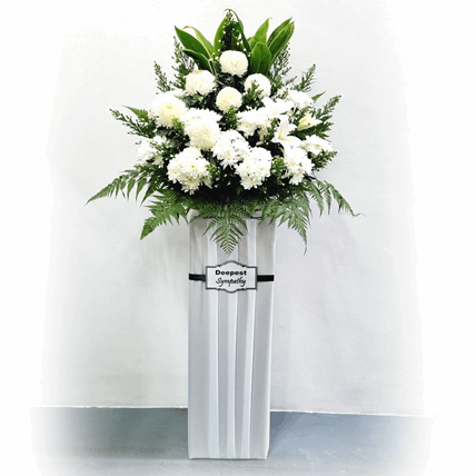 Condolence Flower Funeral Wreath | W584 - Jade Valley Gifts & Floral Design Centre