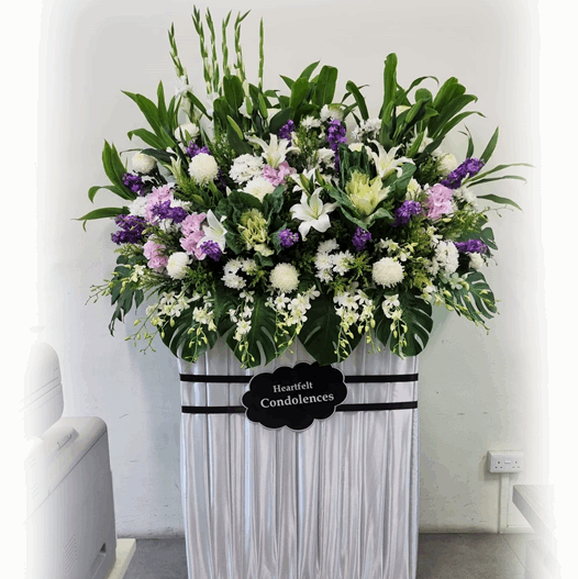 Condolence Wreath -  Premium Fresh Cut Flowers 250cm | W506 - Jade Valley Gifts & Floral Design Centre