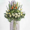 Condolence Wreath - Premium Fresh Flowers 220cm | W510 - Jade Valley Gifts & Floral Design Centre