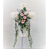 Cross Wreath with Gerber Daisies | C420 - Jade Valley Gifts & Floral Design Centre