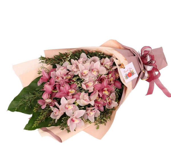 Cymbidiums Orchid Hand Bouquet | BQ152 - Jade Valley Gifts & Floral Design Centre