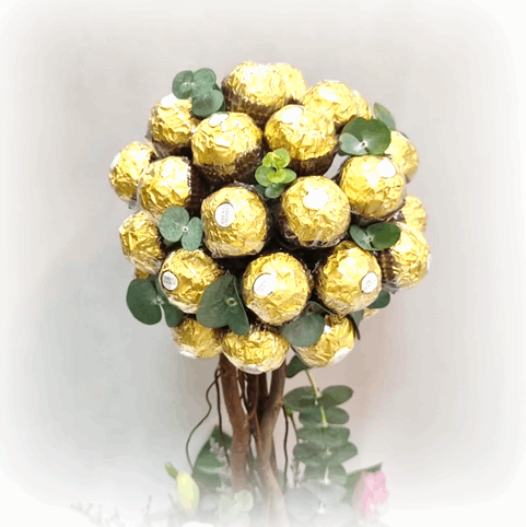 Ferrero Rochers with Flowers | GT242 - Jade Valley Gifts & Floral Design Centre