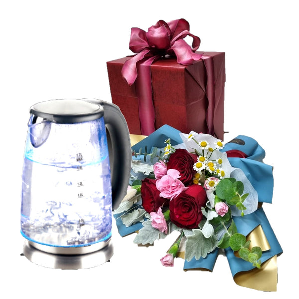Flower with Kettle| GT270 - Jade Valley Gifts & Floral Design Centre