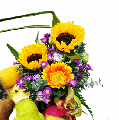 Fruit & Flowers Get Well Basket | FF163 - Jade Valley Gifts & Floral Design Centre