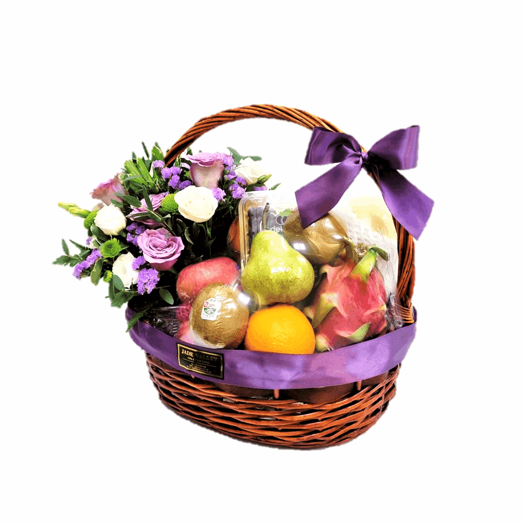 Fruit & Flowers Get Well Basket | FF166 - Jade Valley Gifts & Floral Design Centre