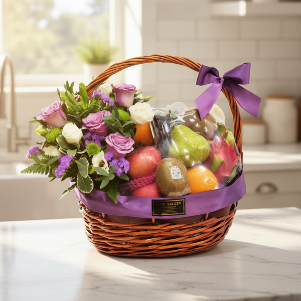 Fruit & Flowers Get Well Basket | FF166 - Jade Valley Gifts & Floral Design Centre