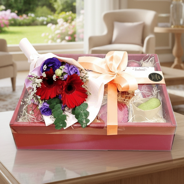 Fruit & Flowers Hamper | HF220 - Jade Valley Gifts & Floral Design Centre
