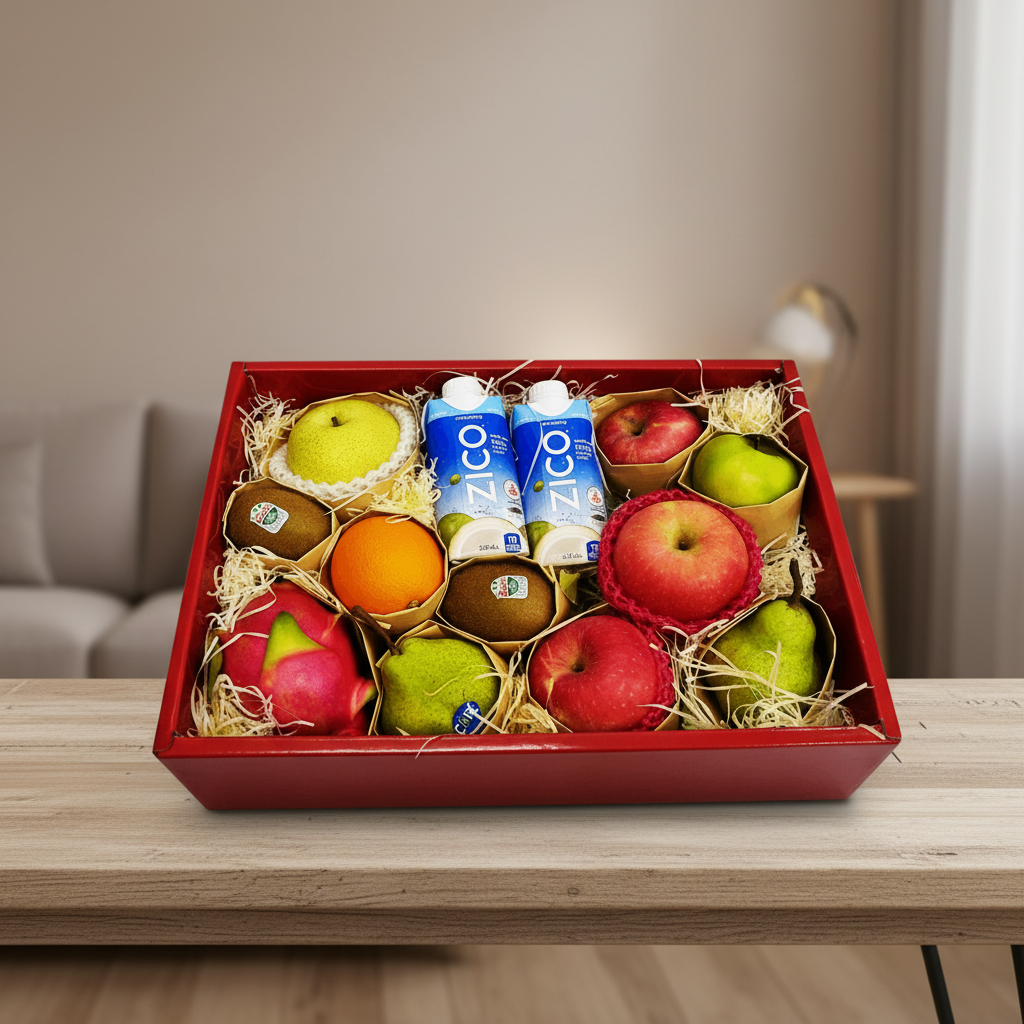 Fruits & Coconut Water | FF162 - Jade Valley Gifts & Floral Design Centre