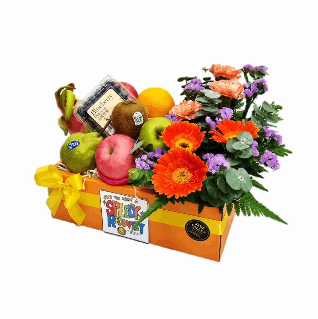 Fruits & Flowers Get Well Basket | FF149 - Jade Valley Gifts & Floral Design Centre