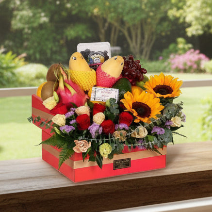 Fruits & Flowers Get Well Hamper | FF154 - Jade Valley Gifts & Floral Design Centre