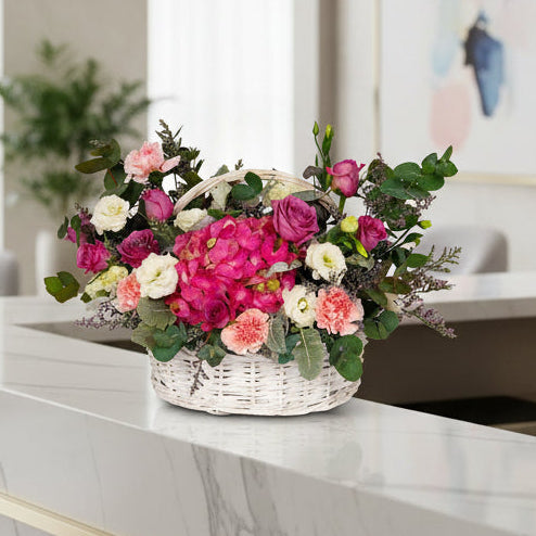 Garden in a Basket Table flowers | TB145 - Jade Valley Gifts & Floral Design Centre