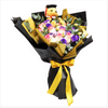 Graduation Bear with Roses Hand Bouquet | BQ143 - Jade Valley Gifts & Floral Design Centre