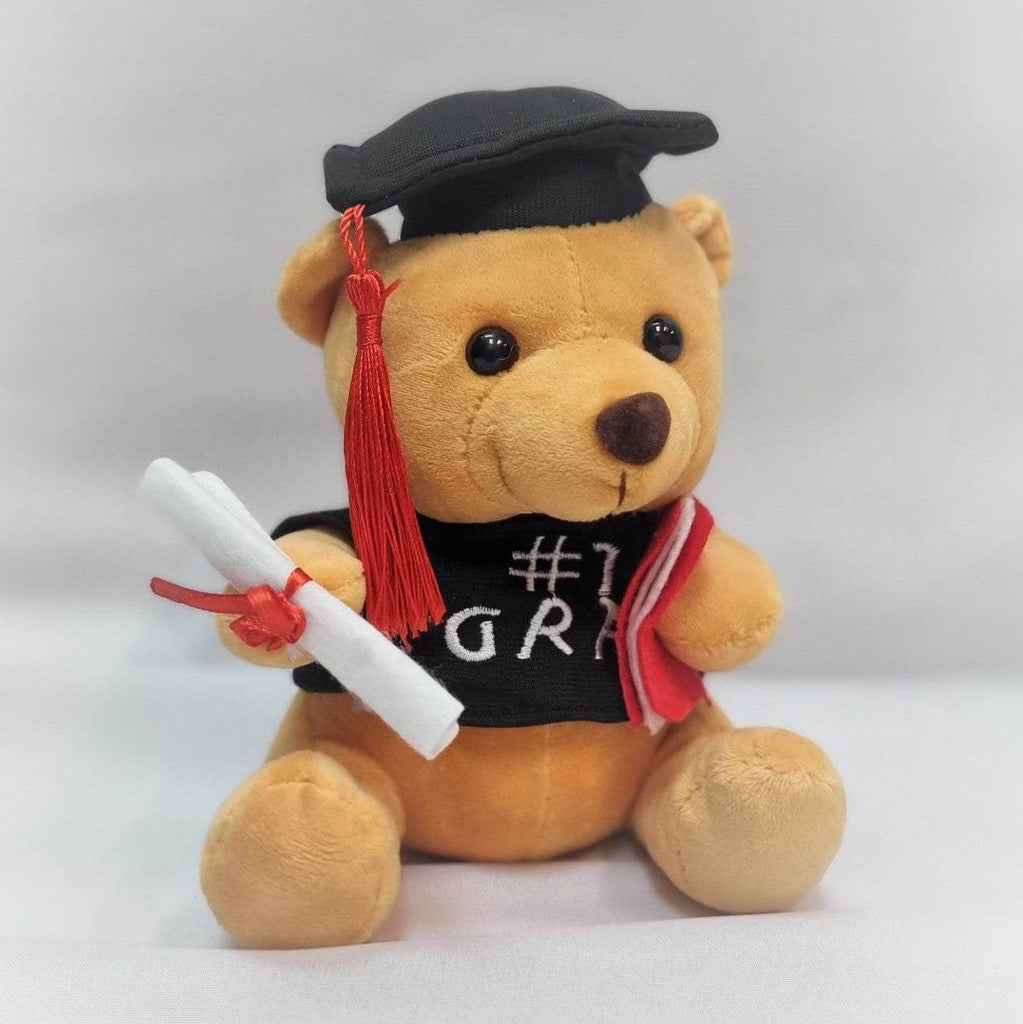 Graduation Bear with Roses Hand Bouquet | BQ145 - Jade Valley Gifts & Floral Design Centre