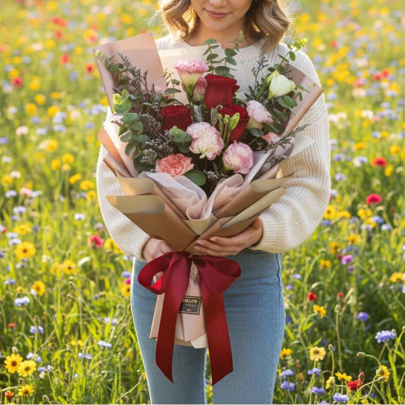 Hand Bouquet/BQ157 - Jade Valley Gifts & Floral Design Centre