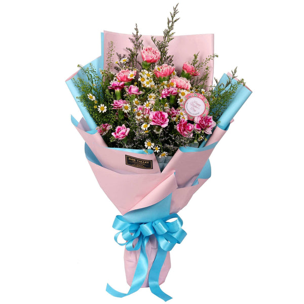 Hand Bouquet Carnation | BQ146 - Jade Valley Gifts & Floral Design Centre