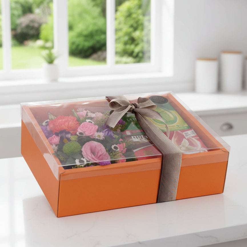 Health Food Hamper with Flowers | MD91 - Jade Valley Gifts & Floral Design Centre