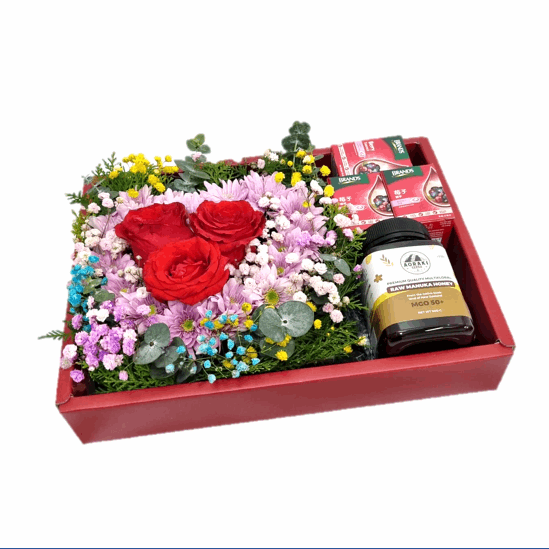 Health Foods with Florals | MD94 - Jade Valley Gifts & Floral Design Centre