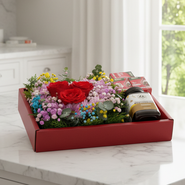 Health Foods with Florals | MD94 - Jade Valley Gifts & Floral Design Centre