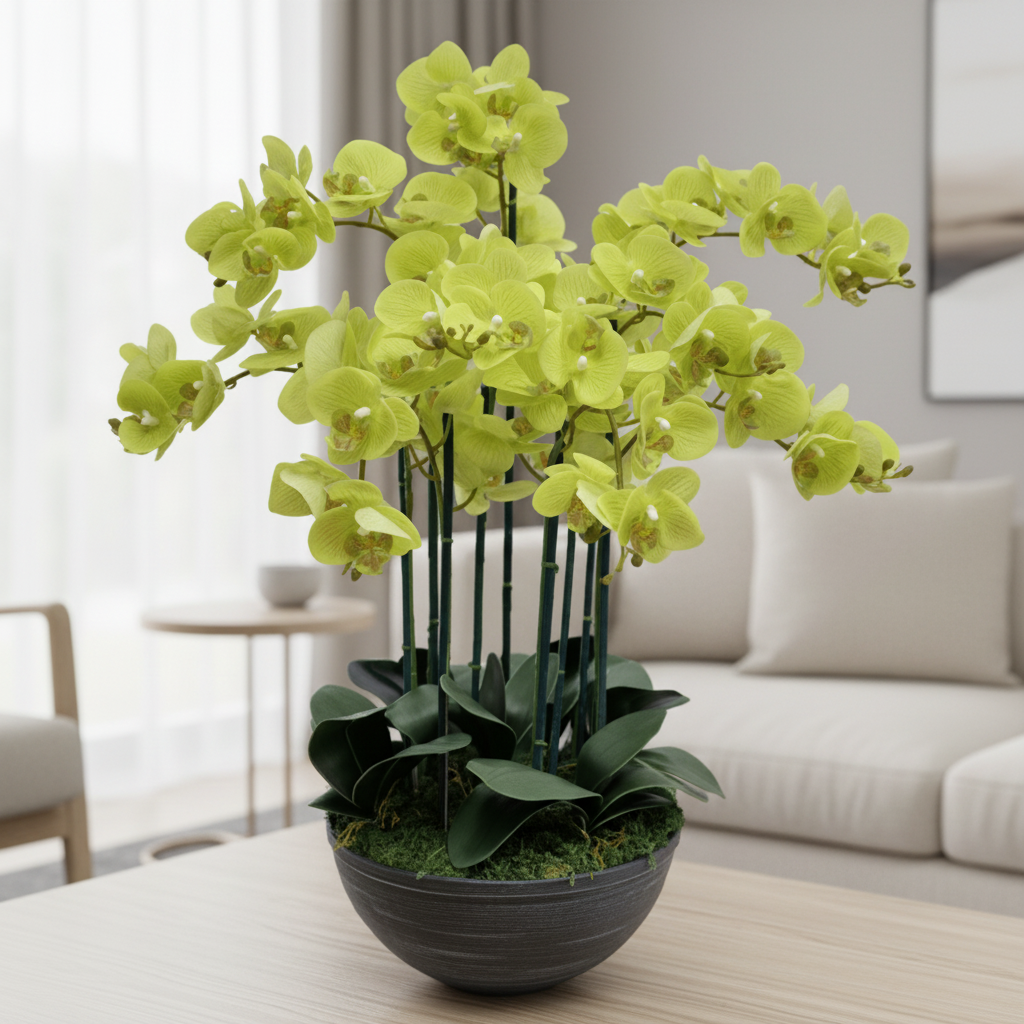 Large Artificial Phalaenopsis Orchid Arrangement | ART37 - Jade Valley Gifts & Floral Design Centre