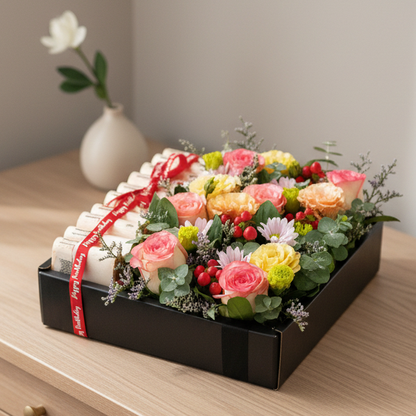 Money Box Flowers | MD102 - Jade Valley Gifts & Floral Design Centre