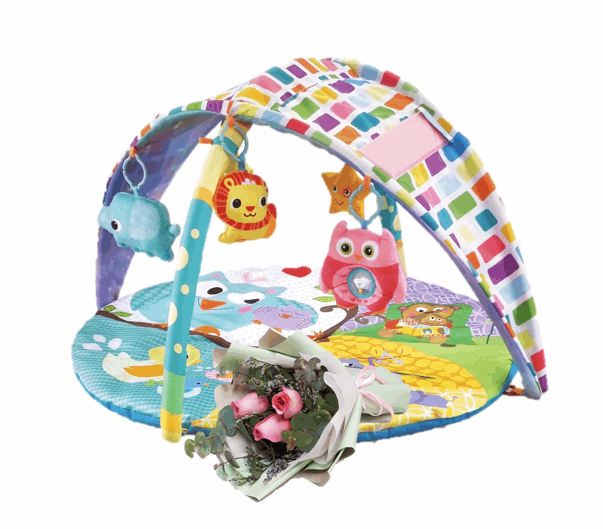 Newborn Baby Play Mat with Flowers B258 Jade Valley Gifts
