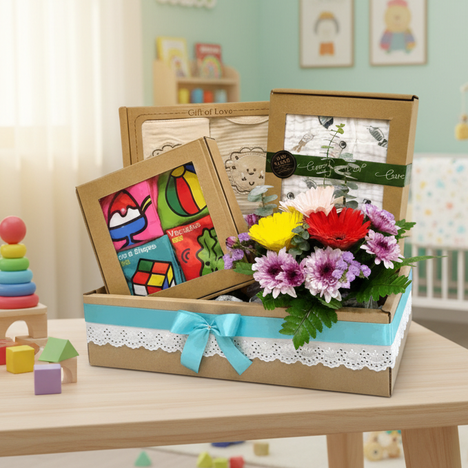 Organic Baby Hamper | B282 - Jade Valley Gifts & Floral Design Centre