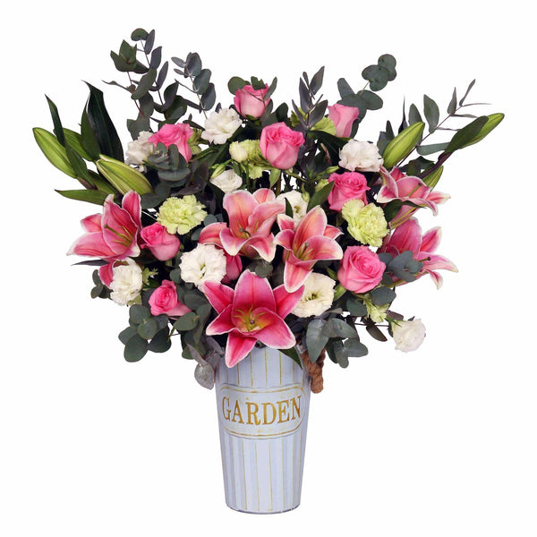 Pretty In Pink Lily Arrangement | TB143 - Jade Valley Gifts & Floral Design Centre