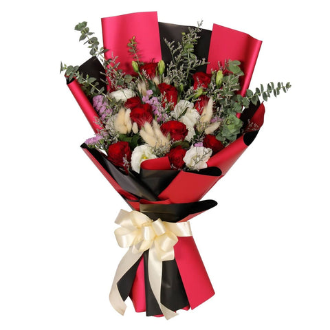 Roses Hand Bouquet | BQ134 - Jade Valley Gifts & Floral Design Centre