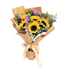 Sunflower Hand Bouquet with Graduation Bear Opt | BQ144 - Jade Valley Gifts & Floral Design Centre