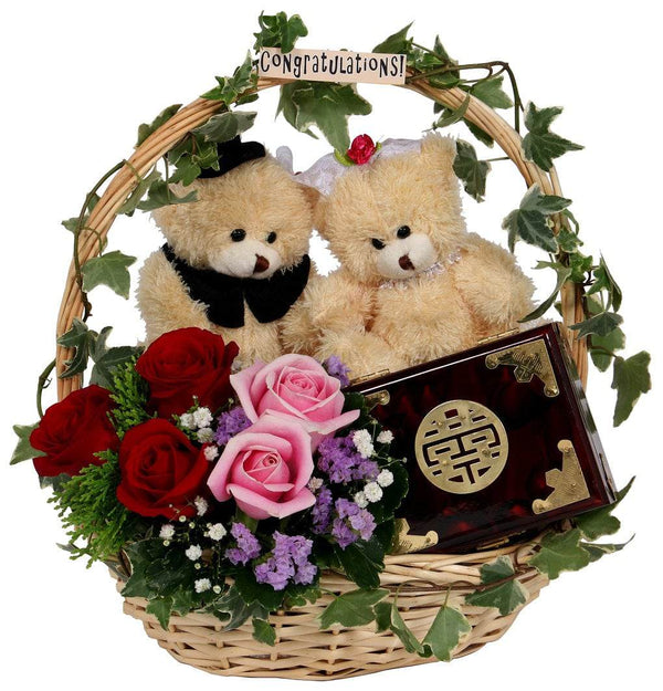 Wedding Bears Gifts Set | GT229 - Jade Valley Gifts & Floral Design Centre