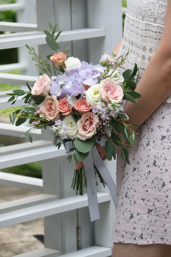Wedding Bridal Bouquet with corsage | WDB27 - Jade Valley Gifts & Floral Design Centre
