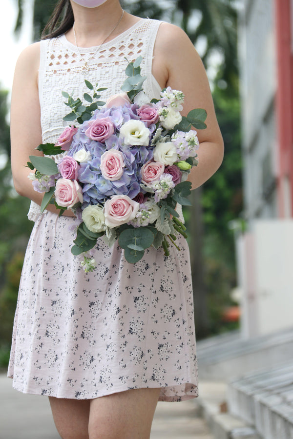 Wedding Bridal Bouquet with Corsage | WDB28 - Jade Valley Gifts & Floral Design Centre