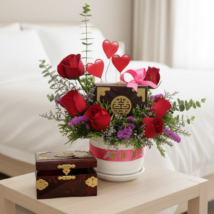 Wedding Gifts Hamper | GT250 - Jade Valley Gifts & Floral Design Centre