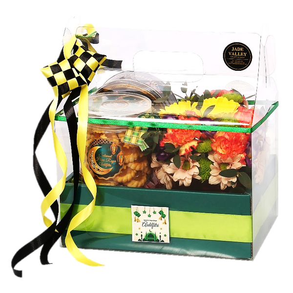 Hari Raya Hamper with Flowers | RF71 - Jade Valley Gifts & Floral Design Centre